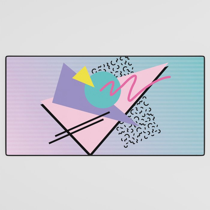 Memphis pattern 44 - 80s / 90s Retro Desk Mat Gallery Image 3