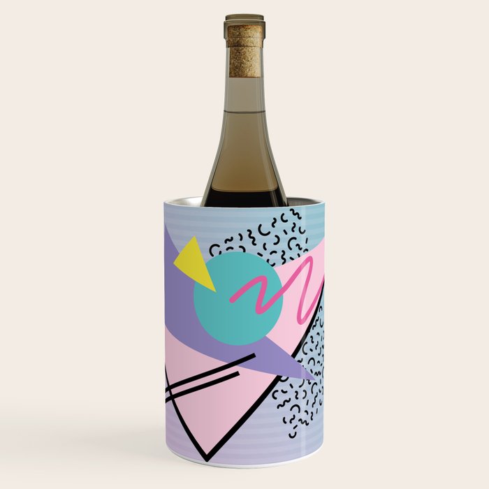 Memphis pattern 44 - 80s / 90s Retro Wine Chiller Gallery Image 1