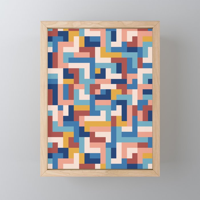 Boho M Tetris C Mini Art Print Gallery Image 1