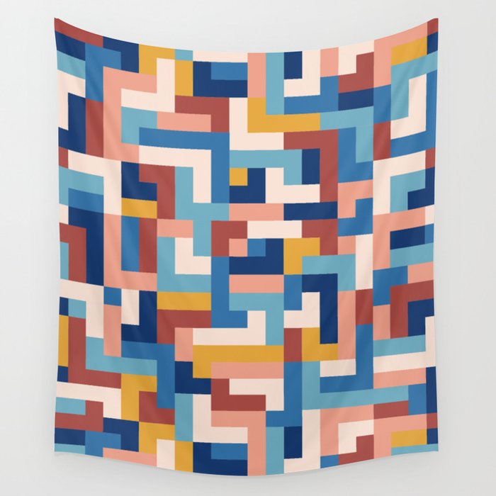 Boho M Tetris C Wall Tapestry Gallery Image 4