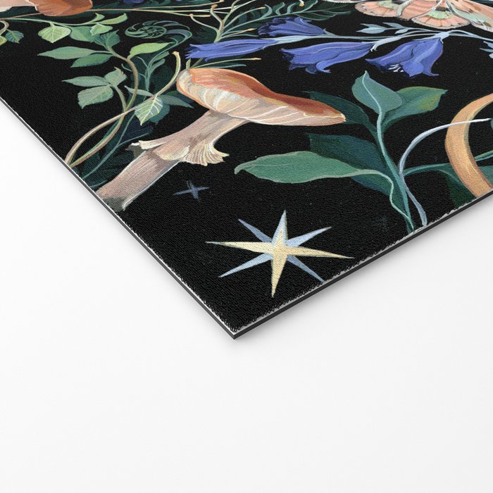 Mushroom Snake Crystals Garden Welcome Mat Gallery Image 2