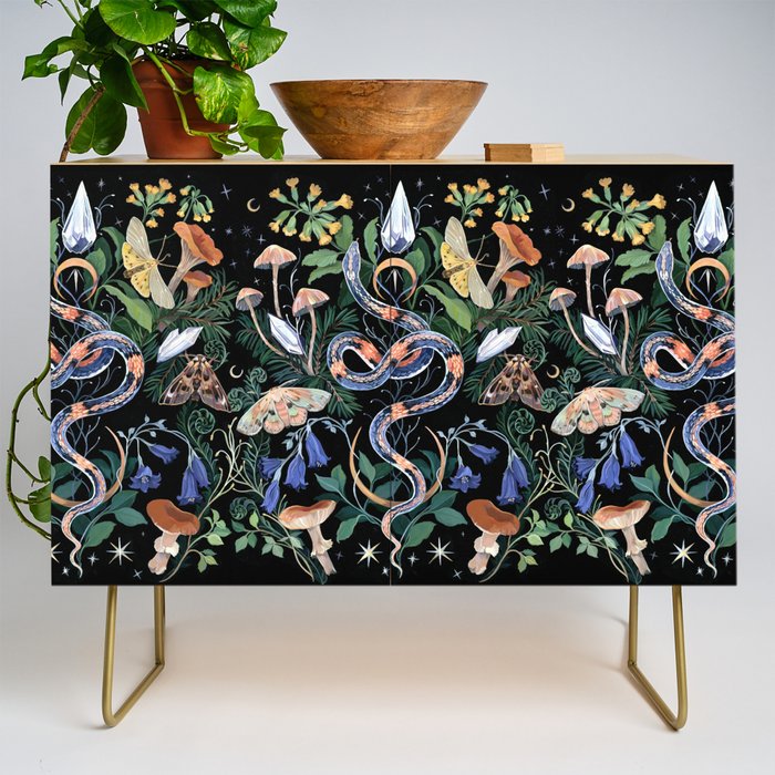 Mushroom Snake Crystals Garden Credenza Gallery Image 1