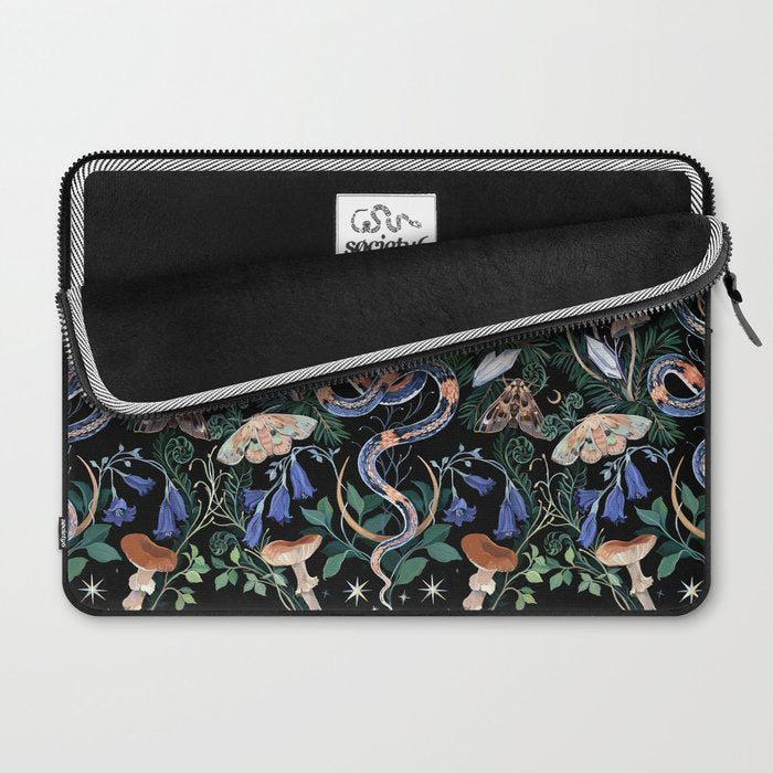 Mushroom Snake Crystals Garden Laptop Sleeve Gallery Image 2