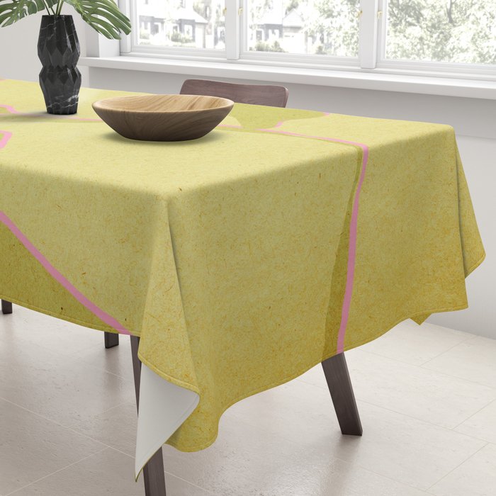 Green and pink botanical abstract Tablecloth Gallery Image 3