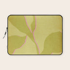 Green and pink botanical abstract Laptop Sleeve Gallery Image 1