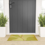 Green and pink botanical abstract Welcome Mat Gallery Image 3