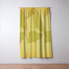 Green and pink botanical abstract Window Curtain Gallery Image 3