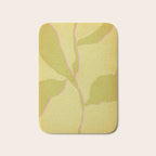 Green and pink botanical abstract Bath Mat Gallery Image 1