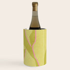 Green and pink botanical abstract Wine Chiller Gallery Image 1