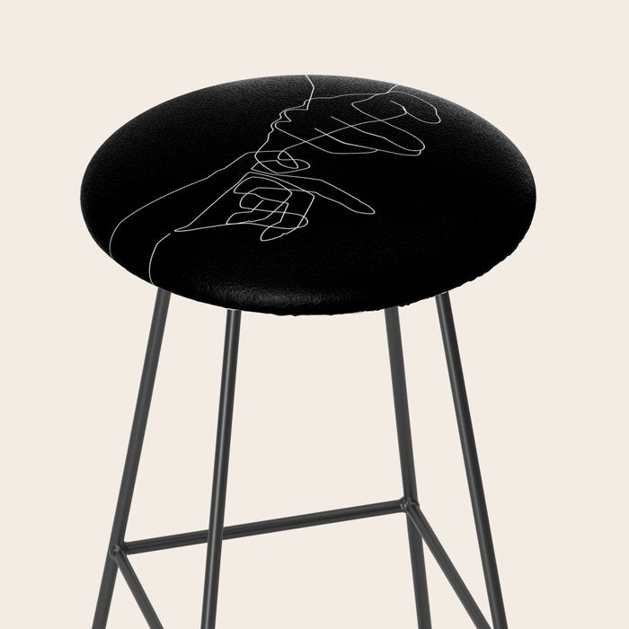 Black Pinky Swear Stool Gallery Image 2