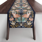 William Morris Butterfly - Midnight Garden Table Runner Gallery Image 1