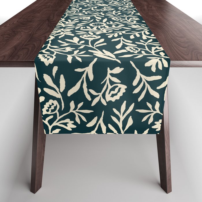 Bold Folk floral pattern Table Runner Gallery Image 1