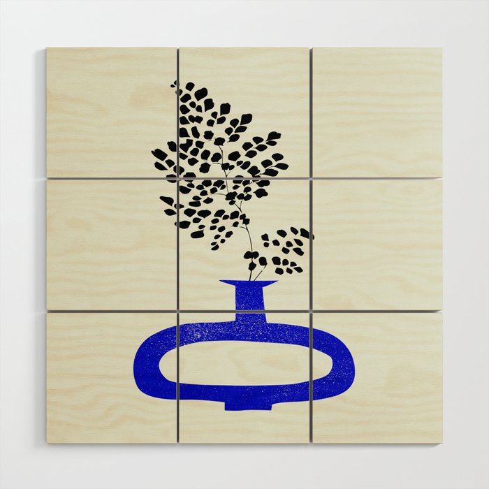 The Blue Vase 02 Wood Wall Art Gallery Image 1