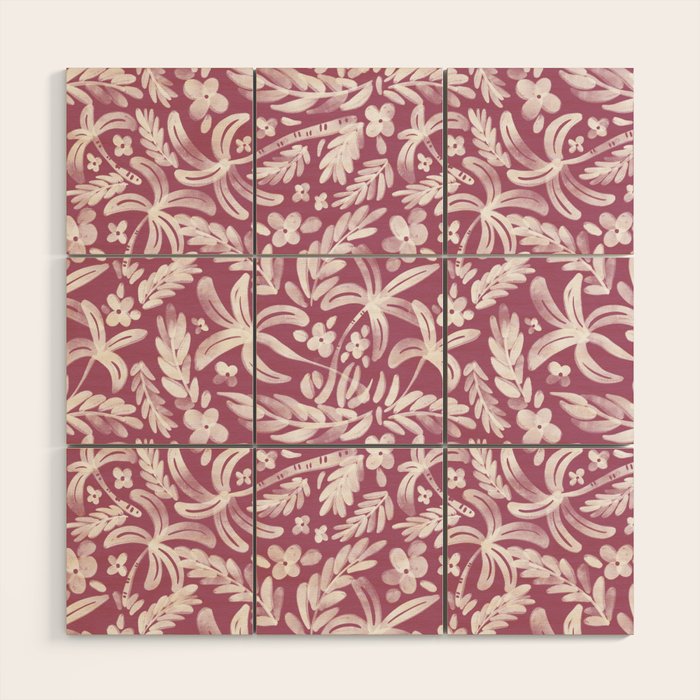Pink Tropical Bliss Wood Wall Art Gallery Image 1