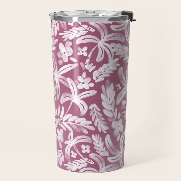 Pink Tropical Bliss Travel Mug Gallery Image 2