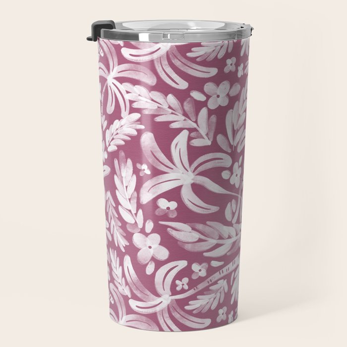Pink Tropical Bliss Travel Mug Gallery Image 3