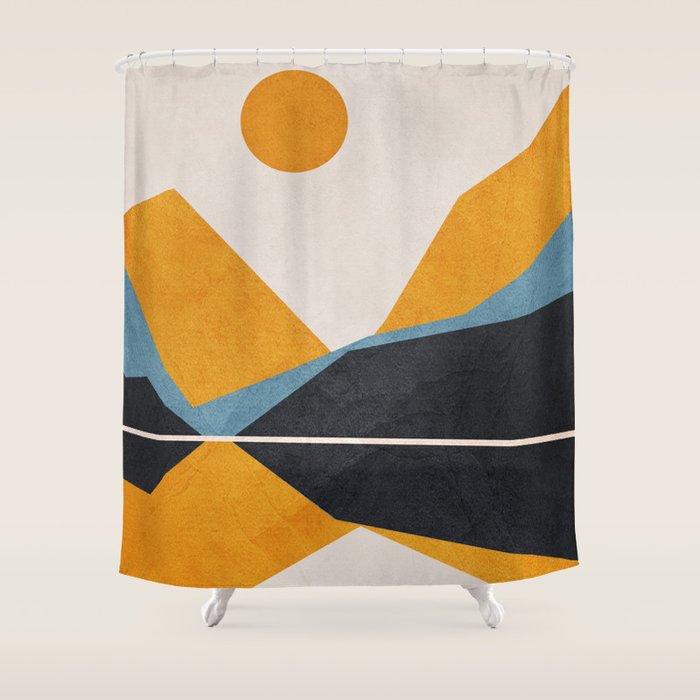 Line Mountain Beauty II Shower Curtain Gallery Image 1