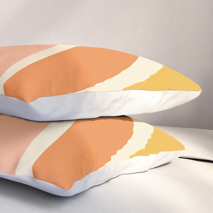 Retro Rainbow Pillow Sham Gallery Image 3