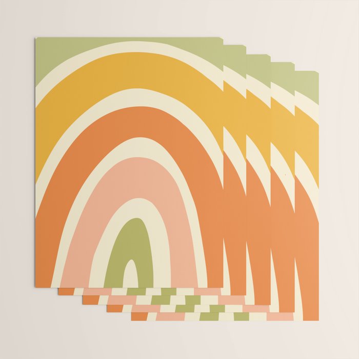 Retro Rainbow Wrapping Paper Gallery Image 3