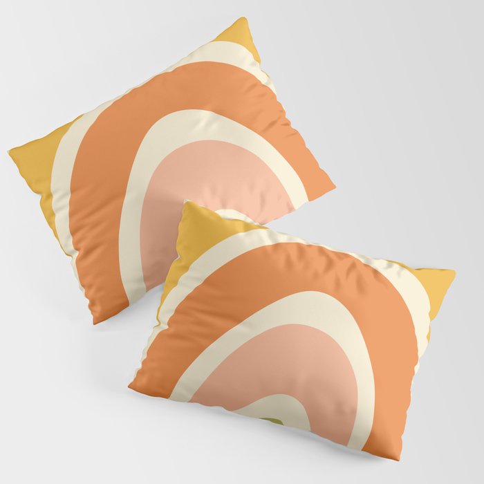 Retro Rainbow Pillow Sham Gallery Image 3