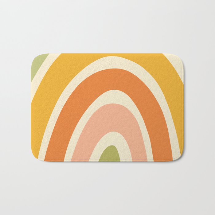 Retro Rainbow Bath Mat Gallery Image 1