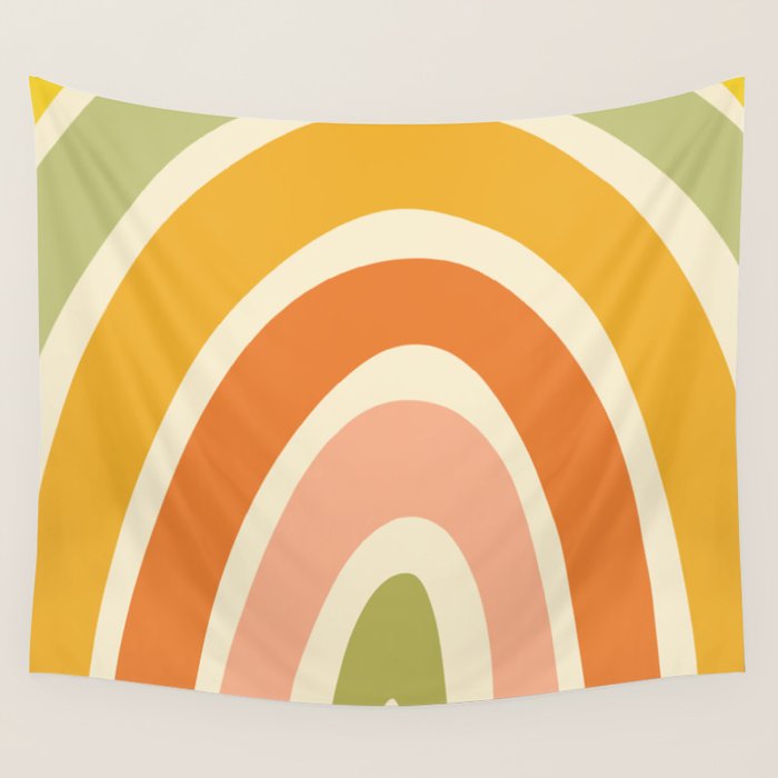 Retro Rainbow Wall Tapestry Gallery Image 4