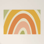 Retro Rainbow Welcome Mat Gallery Image 1