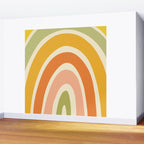 Retro Rainbow Wall Mural Gallery Image 2