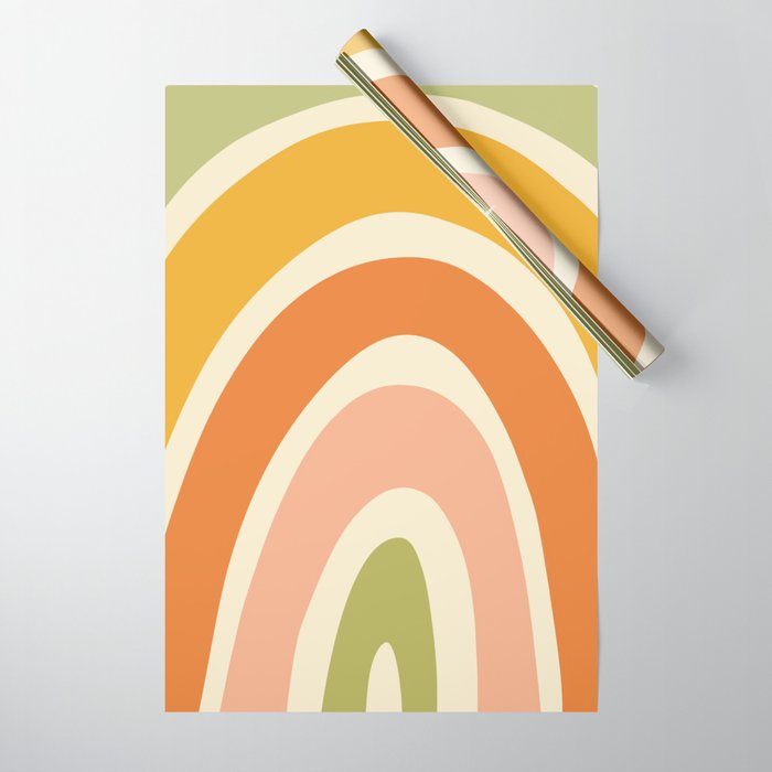 Retro Rainbow Wrapping Paper Gallery Image 1