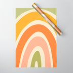 Retro Rainbow Wrapping Paper Gallery Image 1