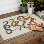 Albertus SEBA four snake scales  Outdoor Rug Gallery Image 2