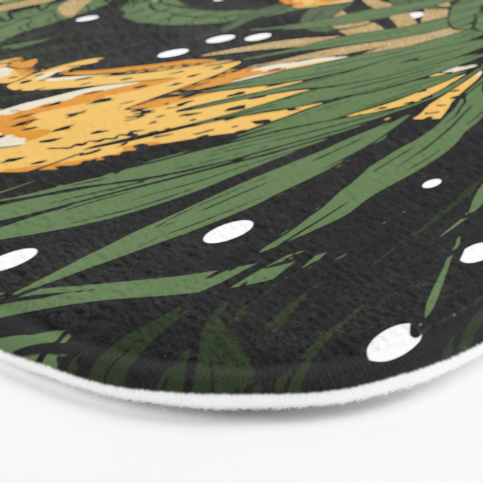 Cheetah in the glamorous nocturnal jungle Bath Mat Gallery Image 3