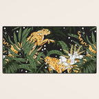 Cheetah in the glamorous nocturnal jungle Desk Mat Gallery Image 3