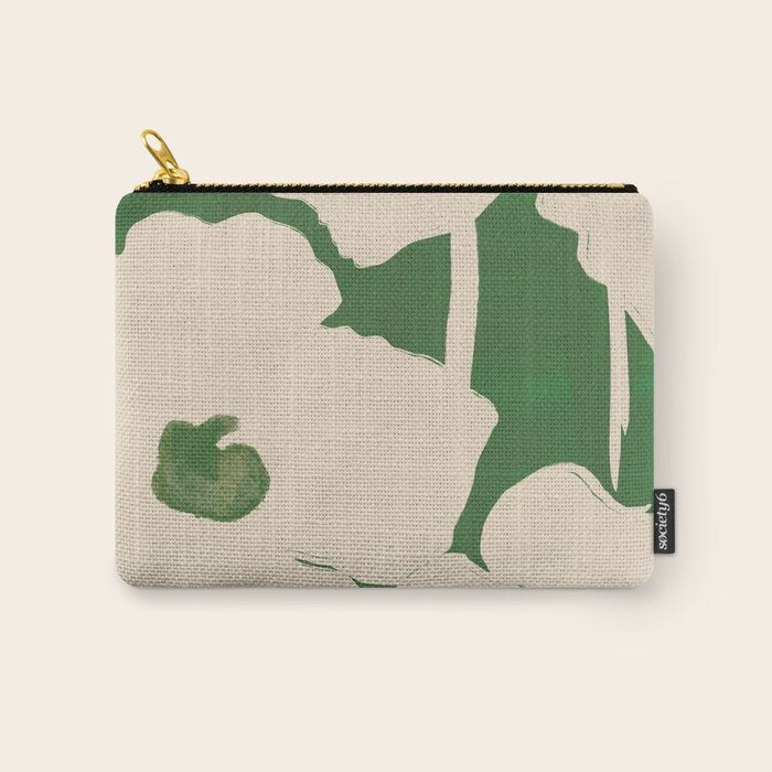 Abstract Flowers 5 Carry All Pouch Gallery Image 1