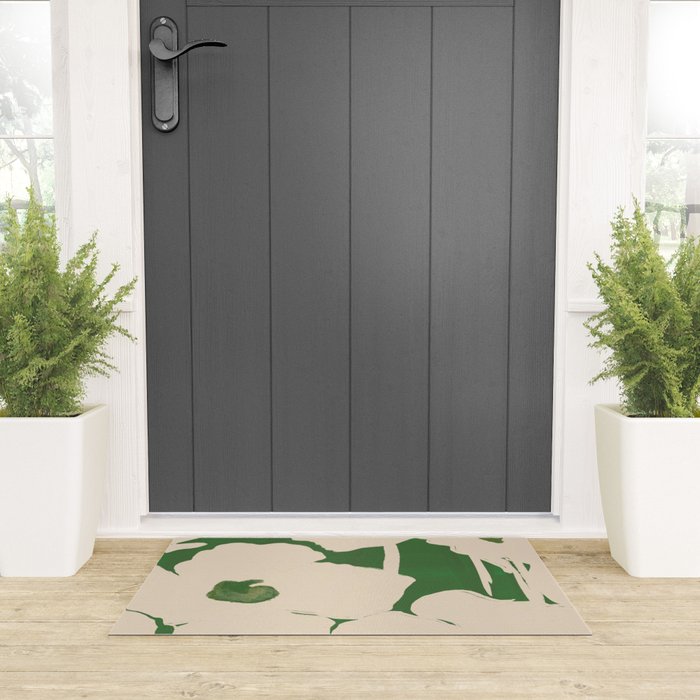 Abstract Flowers 5 Welcome Mat Gallery Image 3
