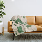 Abstract Flowers 5 Throw Blanket Gallery Image 1