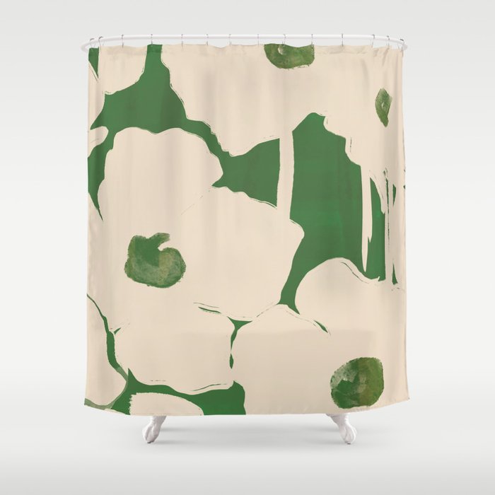 Abstract Flowers 5 Shower Curtain Gallery Image 1