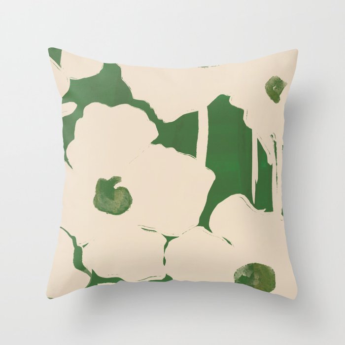 Abstract Flowers 5 Throw Pillow Gallery Image 6