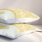 follow the dolphins to paradise ~ hibiscus // retro surf art by surfy birdy Pillow Sham Gallery Image 3