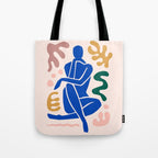 Henri Matisse Art Print 'Blue Nude' - Abstract Female Figure Cut Outs Artwork Tote Bag Gallery Image 1