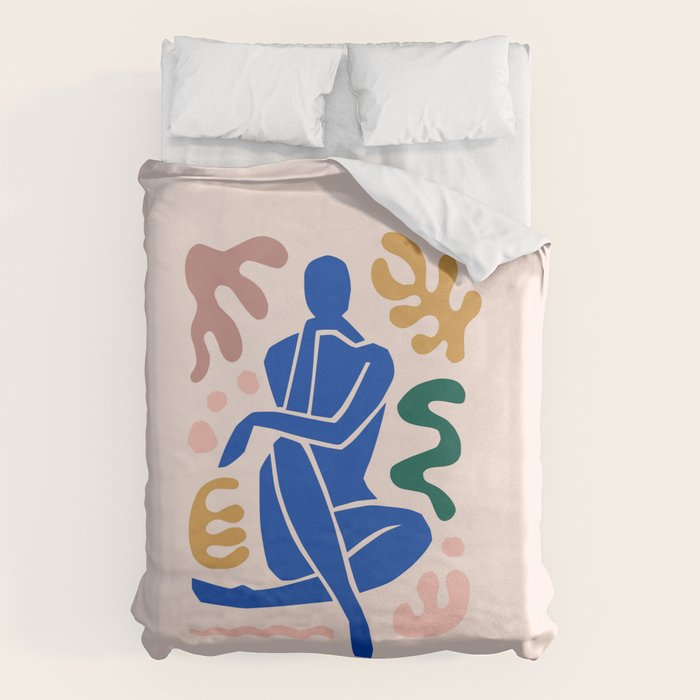 Henri Matisse Art Print 'Blue Nude' - Abstract Female Figure Cut Outs Artwork Duvet Cover Gallery Image 6