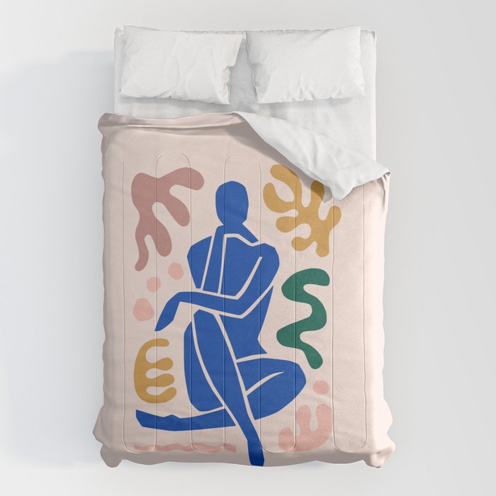 Henri Matisse Art Print 'Blue Nude' - Abstract Female Figure Cut Outs Artwork Comforter Gallery Image 6
