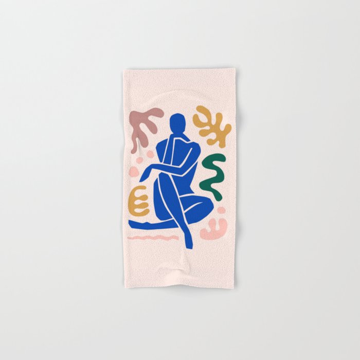 Henri Matisse Art Print 'Blue Nude' - Abstract Female Figure Cut Outs Artwork Bath Towel Gallery Image 1