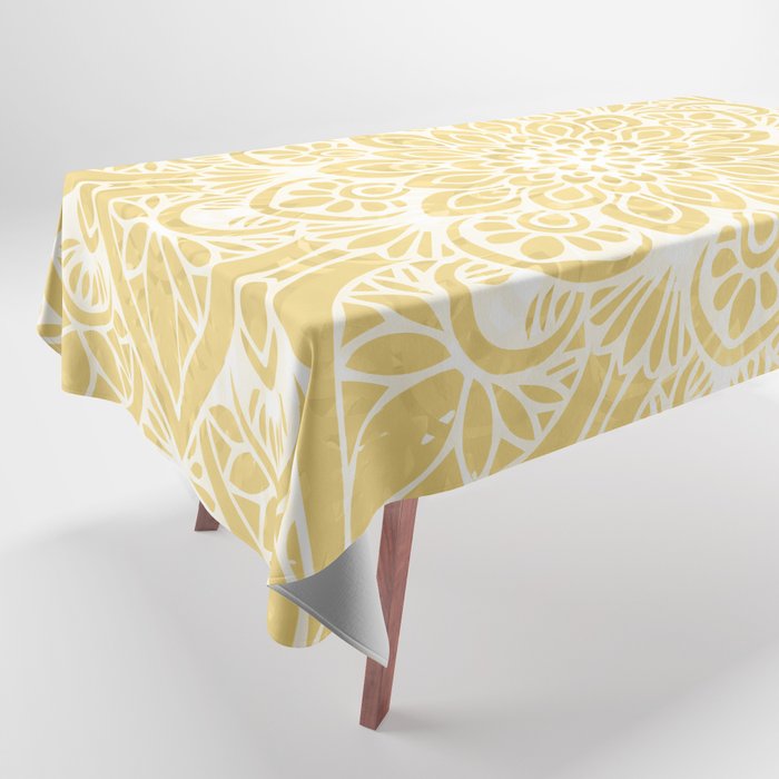 Mandala, Floral, Sun, Wall Art Boho Tablecloth Gallery Image 1