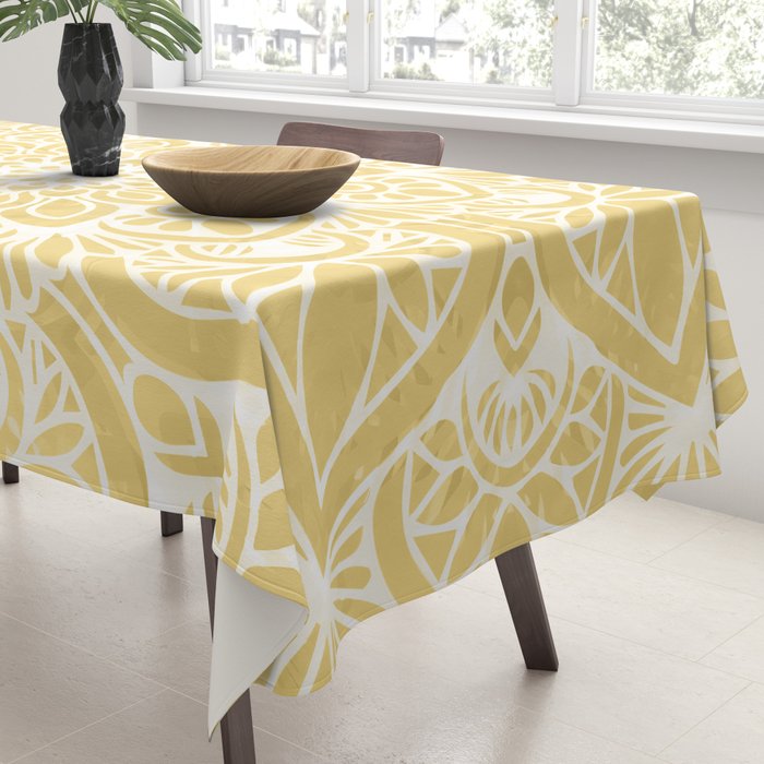 Mandala, Floral, Sun, Wall Art Boho Tablecloth Gallery Image 3