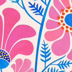 Pink Wildflowers - Floral Illustration Coffee Mug Gallery Image 2