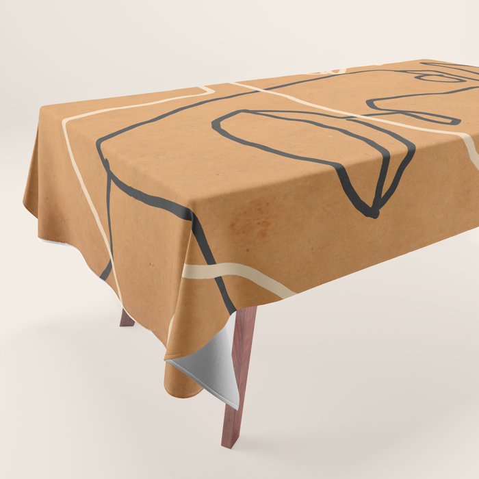 Abstract Face 6 Tablecloth Gallery Image 1