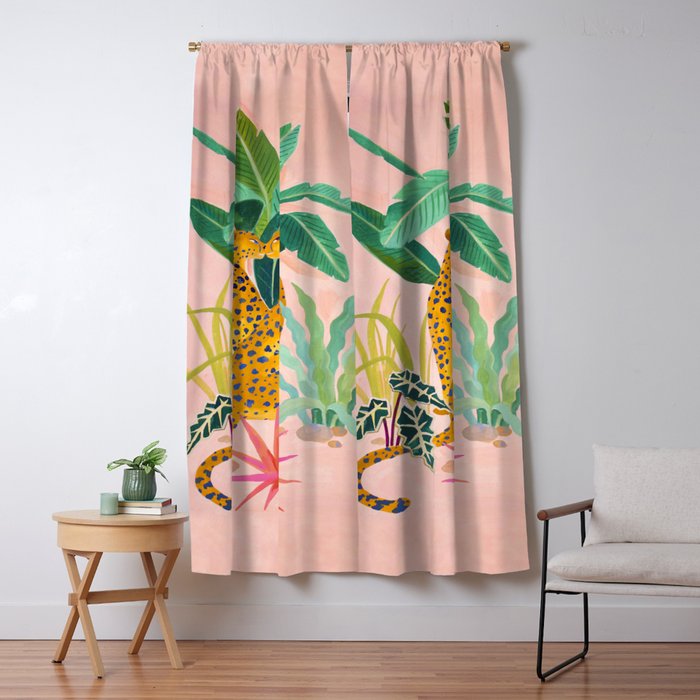 Cheetah Crush Window Curtain Gallery Image 1