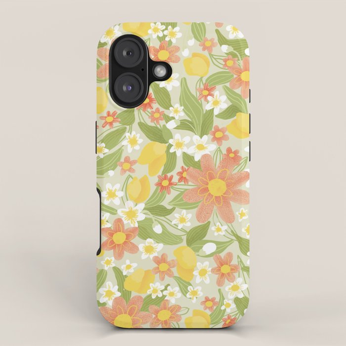 Christina Light Flower Pattern iPhone Case Gallery Image 1