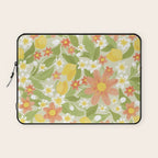 Christina Light Flower Pattern Laptop Sleeve Gallery Image 1